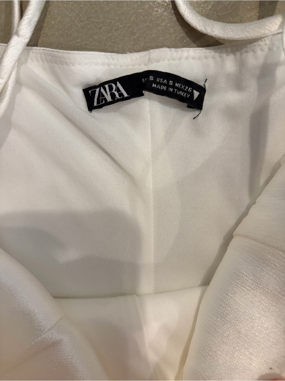 Zara White Satin-Look Bodysuit - Picture 4 of 4